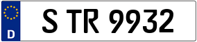 Trailer License Plate